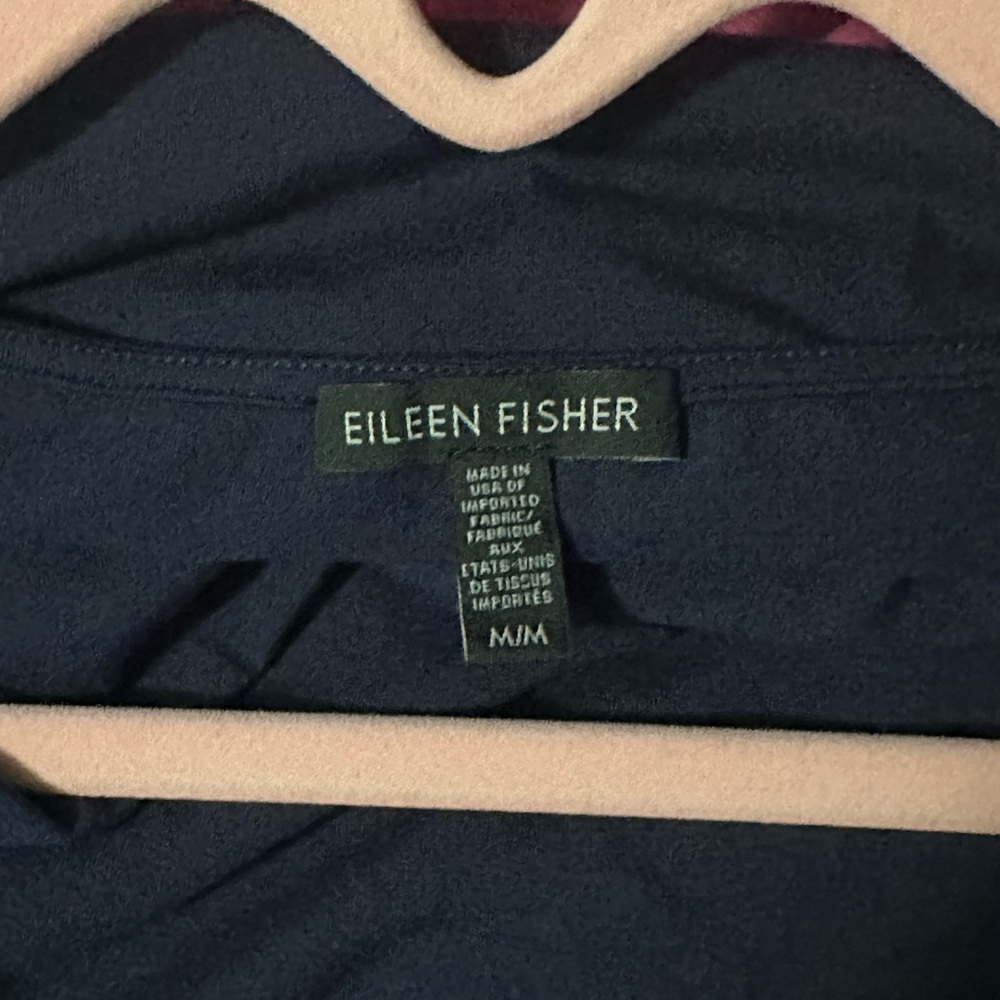 Eileen Fisher Elegant Navy Blue Women's Dress - Picture 6 of 7